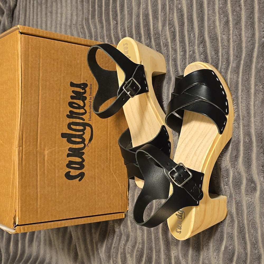 Sandgrens Rio Grande high rise clog black